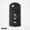 Coque de clé pliante 2/3 boutons pour Mazda 2, 3, 6, MX-5 - clé pliée avec trois boutons