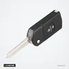 Coque de clé pliante 2/3 boutons pour Mazda 2, 3, 6, MX-5 - clé avec lame dépliée tenue en main