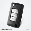 Coque de clé pliante 2/3 boutons pour Mitsubishi Eclipse Cross, lame MIT11R - vue de face, trois boutons alignés