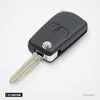 Coque de clé pliante 2/3 boutons pour Mitsubishi Lancer, Outlander, Pajero - lame sortie, vue de face