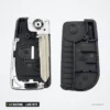 Coque de clé pliante 2/3 boutons pour Mitsubishi Outlander, Pajero, lame MIT11 - coque ouverte, lame et mécanisme visibles