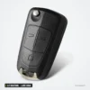Coque de clé pliante 2/3 boutons pour Opel Antara, Chevrolet Epica, lame HU46 - clé pliée vue de profil