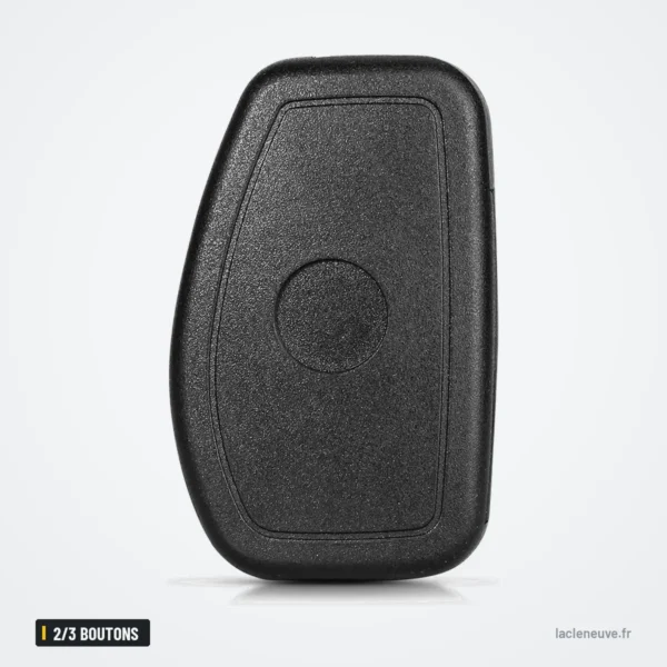 Coque de clé pliante 2/3 boutons pour Renault Clio, Dacia Duster, Logan - dos de la coque, lisse