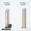 Coque de clé pliante 2/3 boutons pour Renault Clio, Mégane, Kangoo, lame VA2 - comparaison de deux profils de lame