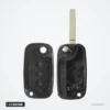 Coque de clé pliante 2/3 boutons pour Renault Clio, Megane, Kangoo, Modus - intérieur de la coque, deux faces ouvertes