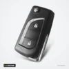 Coque de clé pliante 2/3 boutons pour Toyota Camry, Corolla, Highlander - coque pliante à deux boutons, lame rentrée