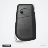 Coque de clé pliante 2/3 boutons pour Toyota Camry, Corolla, Highlander - dos de la coque pliante fermée