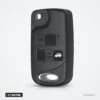 Coque de clé pliante 2/3 boutons pour Toyota Yaris, Corolla, Avensis - vue de face, boutons verrouillage et coffre