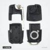 Coque de clé pliante 2/3 boutons pour Volkswagen Golf, Passat, Polo, Seat Leon - coque démontée en plusieurs pièces détachées