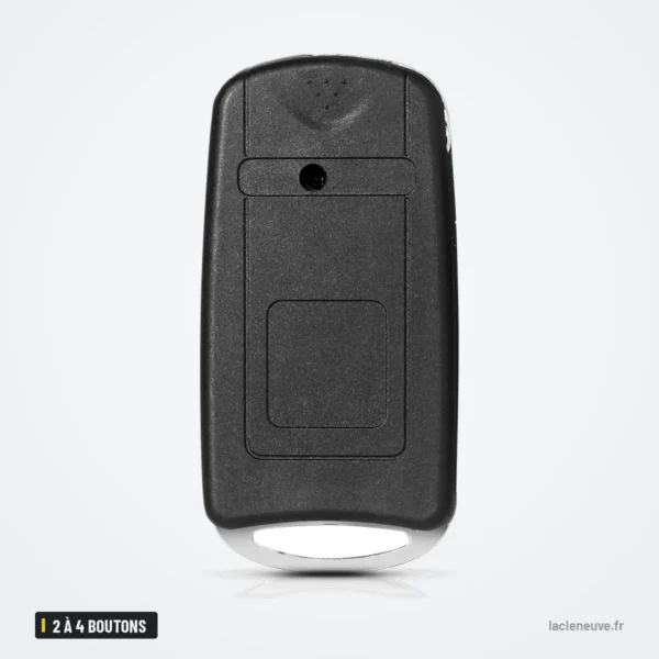 Coque de clé pliante 2 à 4 boutons pour Chrysler Sebring, Dodge Avenger - dos de la coque, vue arrière
