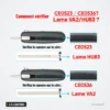 Coque de clé pliante 2 à 4 boutons pour Citroën C3, C4, C5, Peugeot 407 - comparaison de deux profils de lame