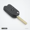 Coque de clé pliante 2 à 4 boutons pour Honda Accord, Civic, CR-V, Pilot - vue de trois quarts, deux boutons