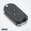 Coque de clé pliante 2 à 4 boutons pour Honda Accord, Civic, CR-V, Pilot - vue de face avec icônes de verrouillage