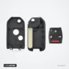 Coque de clé pliante 2 à 4 boutons pour Honda Accord, Civic, CR-V, Pilot - coque démontée en trois parties