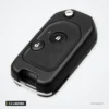 Coque de clé pliante 2 à 4 boutons pour Honda Civic, Accord, CR-V, Jazz - vue de profil, lame repliée, deux boutons
