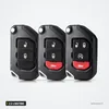 Coque de clé pliante 2 à 4 boutons pour Jeep Wrangler, Gladiator - trois versions côte à côte, boutons différents