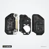 Coque de clé pliante 2 à 4 boutons pour Jeep Wrangler, Gladiator - coque ouverte, pièces internes séparées
