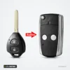 Coque de clé pliante 2 à 4 boutons pour Toyota Camry, RAV4, Avalon, 4Runner - comparaison avant et après transformation