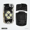 Coque de clé pliante 2 à 4 boutons pour Toyota Camry, RAV4, Avalon, 4Runner - coque ouverte montrant le mécanisme interne
