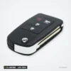 Coque de clé pliante 2 à 4 boutons pour Toyota Corolla, Yaris, RAV4, lame TOY43 - vue de face, lame repliée