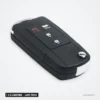 Coque de clé pliante 2 à 4 boutons pour Toyota Corolla, Yaris, RAV4, lame TOY43 - vue de profil, lame repliée