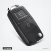 Coque de clé pliante 2 à 4 boutons pour Volkswagen Golf, Passat, Polo, Bora - vue de face, deux boutons et anneau