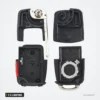 Coque de clé pliante 2 à 4 boutons pour Volkswagen Golf, Tiguan, Passat, Polo - pièces détachées, coque et lame séparées