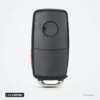 Coque de clé pliante 2 à 4 boutons pour Volkswagen Golf, Tiguan, Passat, Polo - dos de la coque, lame rentrée