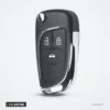 Coque de clé pliante 2 à 5 boutons pour Chevrolet Camaro, Opel Insignia, Astra - vue de dos, deux boutons