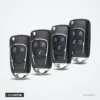 Coque de clé pliante 2 à 5 boutons pour Chevrolet Cruze, Opel Insignia - quatre versions, nombre de boutons différent