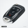 Coque de clé pliante 2 à 5 boutons pour Chevrolet Cruze, Opel Insignia - vue de face, boutons arrondis