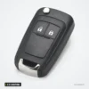 Coque de clé pliante 2 à 5 boutons pour Opel Astra, Insignia, Corsa, Mokka - vue de face, lame repliée