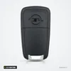 Coque de clé pliante 2 à 5 boutons pour Opel Astra, Insignia, Corsa, Mokka - dos de la coque, logo au centre