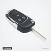 Coque de clé pliante 2 à 5 boutons pour Opel Insignia, Astra, Chevrolet Cruze - clé pliée, finition chromée différente