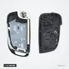 Coque de clé pliante 2 à 5 boutons pour Opel Insignia, Astra - coque ouverte en deux parties, clavier visible