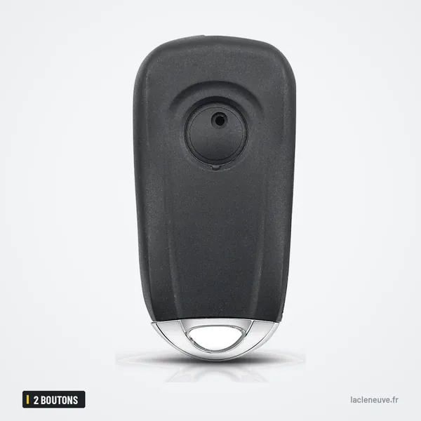 Coque de clé pliante 2 boutons pour Chevrolet Aveo, Spark, Epica, Sail - dos de la coque, bouton unique au centre
