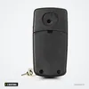 Coque de clé pliante 2 boutons pour Mazda 2, 3, 6, 323 - dos de la coque, surface lisse