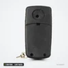 Coque de clé pliante 2 boutons pour Mazda 2, 3, 6, lame MAZ24 - dos arrondi, sans bouton visible