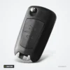 Coque de clé pliante 2 boutons pour Opel Astra, Zafira, Vectra, Omega - vue de face, coque pliante fermée