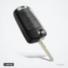Coque de clé pliante 2 boutons pour Opel Astra, Zafira, Vectra, Omega - lame dépliée, angle différent