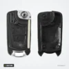 Coque de clé pliante 2 boutons pour Opel Astra, Zafira, Vectra, Omega - coque ouverte, intérieur et lame visibles