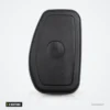 Coque de clé pliante 2 boutons pour Renault Clio, Mégane, Scenic, Kangoo - dos de la coque, un bouton rond au centre