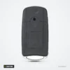 Coque de clé pliante 2 boutons pour Ssangyong Actyon, Kyron - dos de la coque, uni