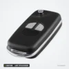Coque de clé pliante 2 boutons pour Suzuki Swift, SX4, lame TOY43/HU133R - vue de face, boutons visibles