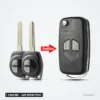 Coque de clé pliante 2 boutons pour Suzuki Swift, Vitara - transformation de deux clés droites en coque pliante