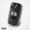 Coque de clé pliante 2 boutons pour Suzuki Swift, Vitara, SX4, Alto - vue de face, lame repliée