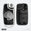 Coque de clé pliante 2 boutons pour Suzuki Swift, Vitara, SX4, Alto - coque ouverte, mécanisme intérieur