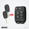 Coque de clé pliante 2 ou 3 boutons pour Dacia Sandero, Logan, Duster - comparaison avant et après transformation