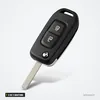 Coque de clé pliante 2 ou 3 boutons pour Dacia Sandero, Logan, Duster - vue de face, lame sortie