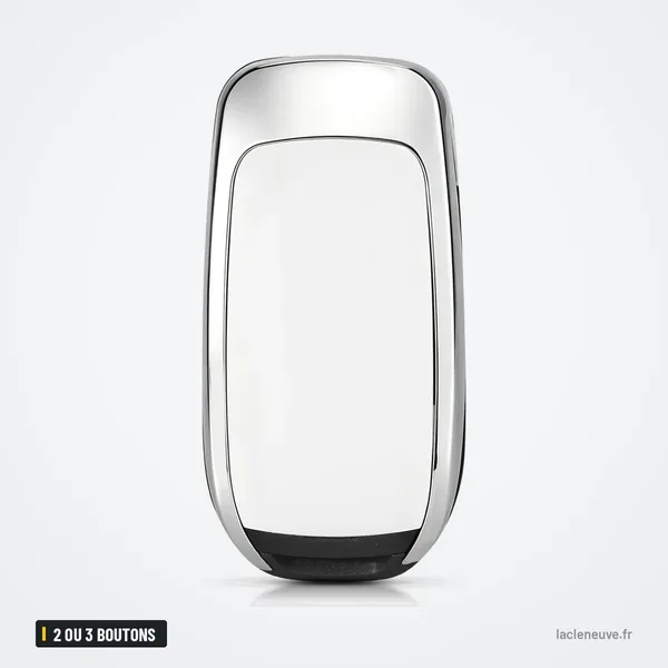 Coque de clé pliante 2 ou 3 boutons pour Dacia Sandero, Logan, Duster - coque fermée, vue de profil